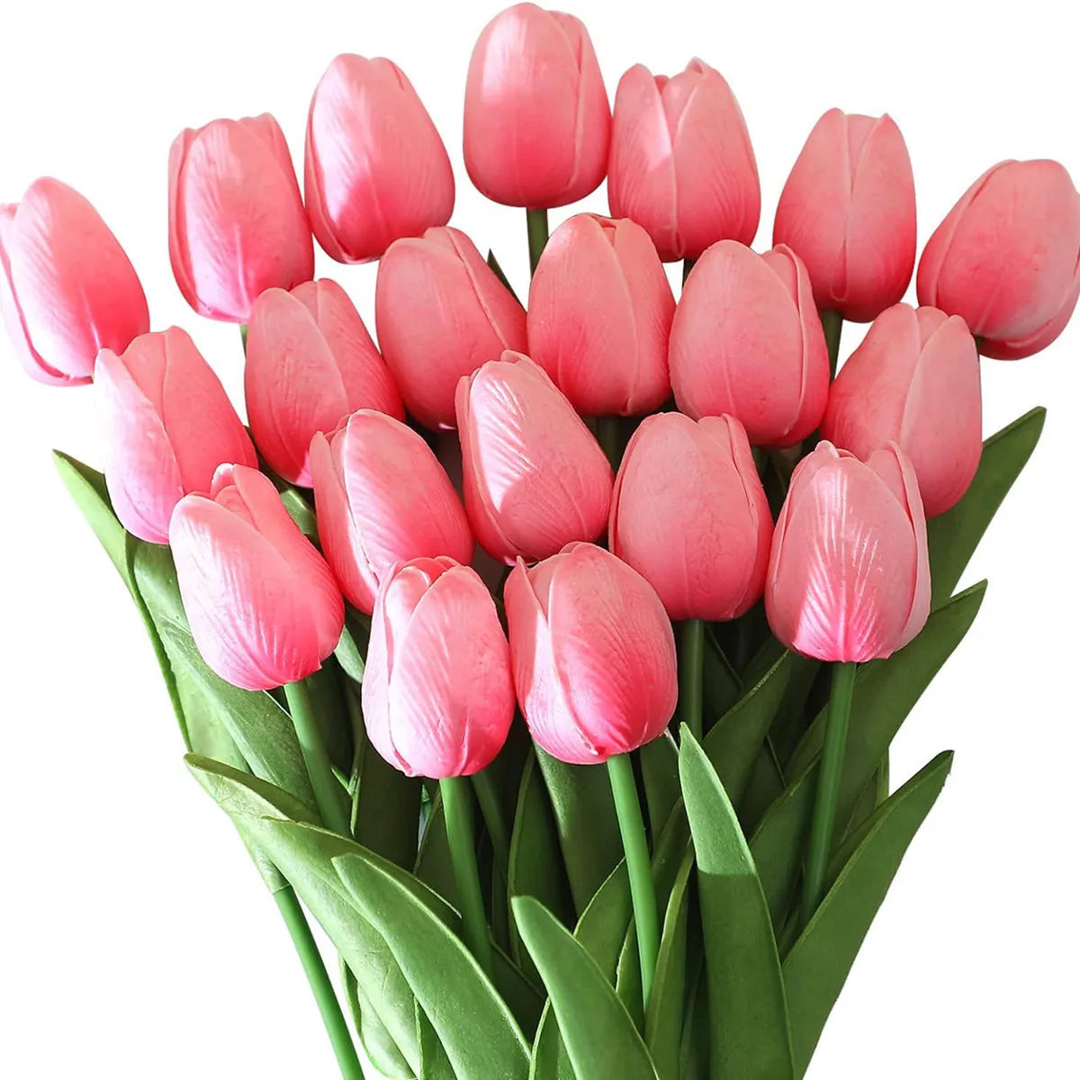 10Pcs Artificial Flower Realistic Touch Tulip Scrapbooking Vase Home Decor Wedding Garden Arch Garland Mother's Day Bouquet diy Quick Pick Grocers
